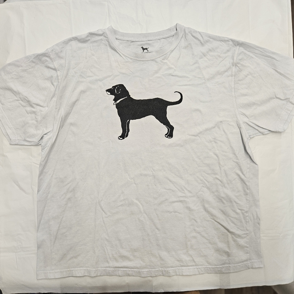 The Black Dog 2019 White Shirt with Black Graphic Mens Size XXL